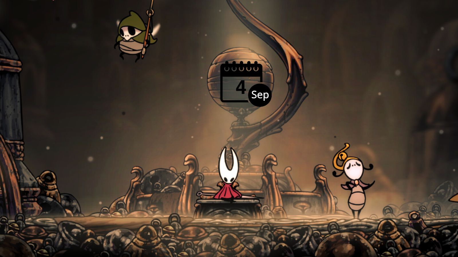 Hornet, la protagonista de Hollow Knight: Silksong, en un escenario cavernoso del esperado juego de Team Cherry.