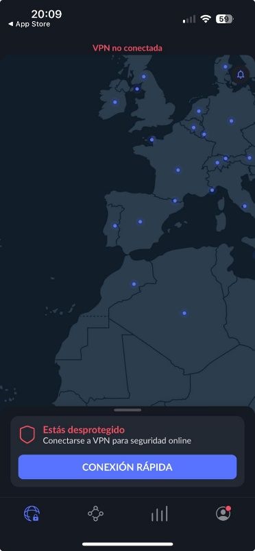 Análisis NordVPN - Móvil 1