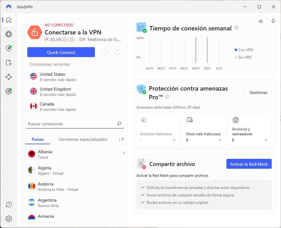 Análisis NordVPN - Programa 1