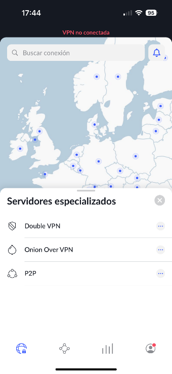 Análisis NordVPN - App Móvil 2