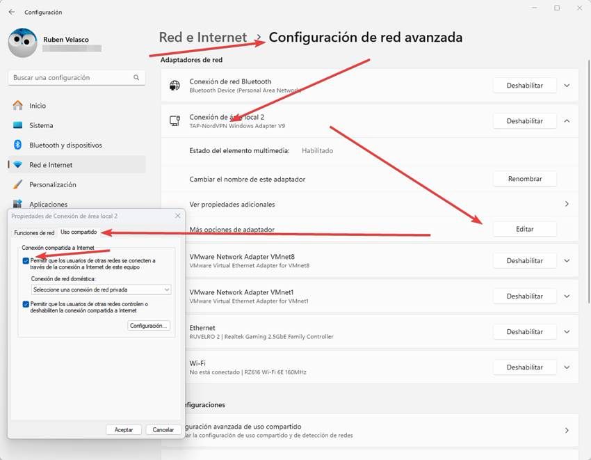 Análisis NordVPN - Mesh 2