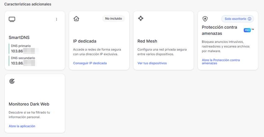Análisis NordVPN - Mesh 3