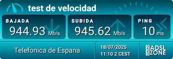 Test de Velocidad 1 Gbps