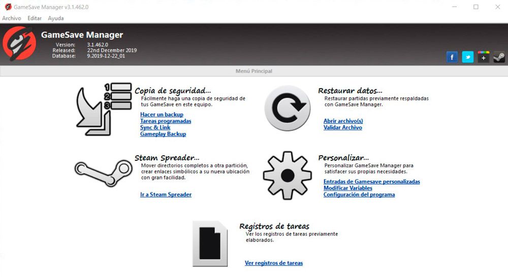 GameSave Manager nos permite guardar datos de juegos antes de migrar a Windows 10.