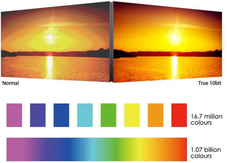 comparación colores