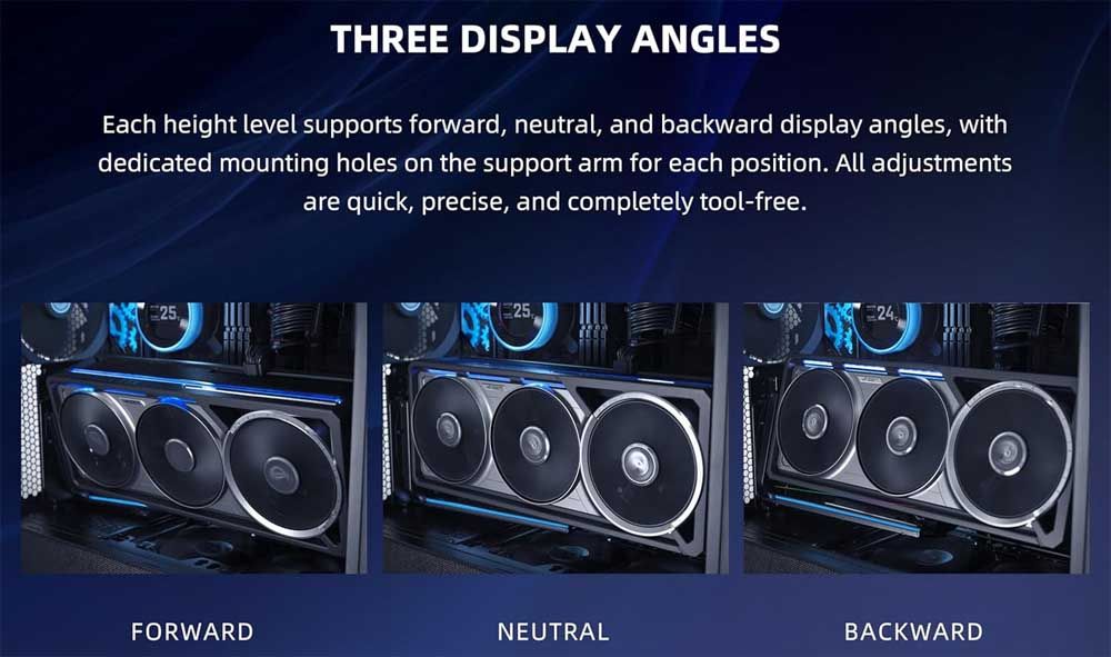 Ángulos soporte vertical GPU Lian Li