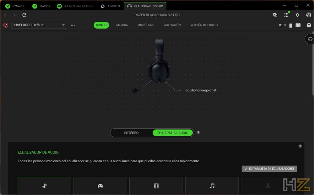 Razer BlackShark V3 Pro - Software 1