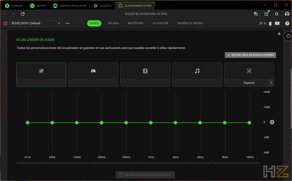 Razer BlackShark V3 Pro - Software 2