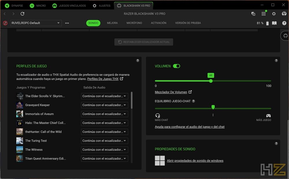 Razer BlackShark V3 Pro - Software 3