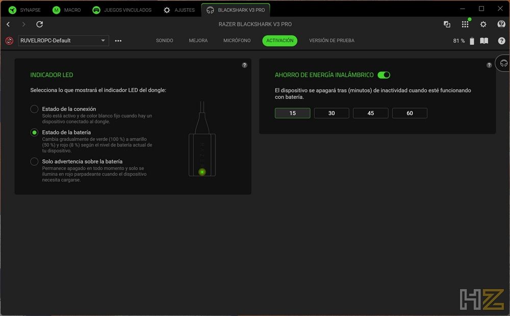Razer BlackShark V3 Pro - Software 6