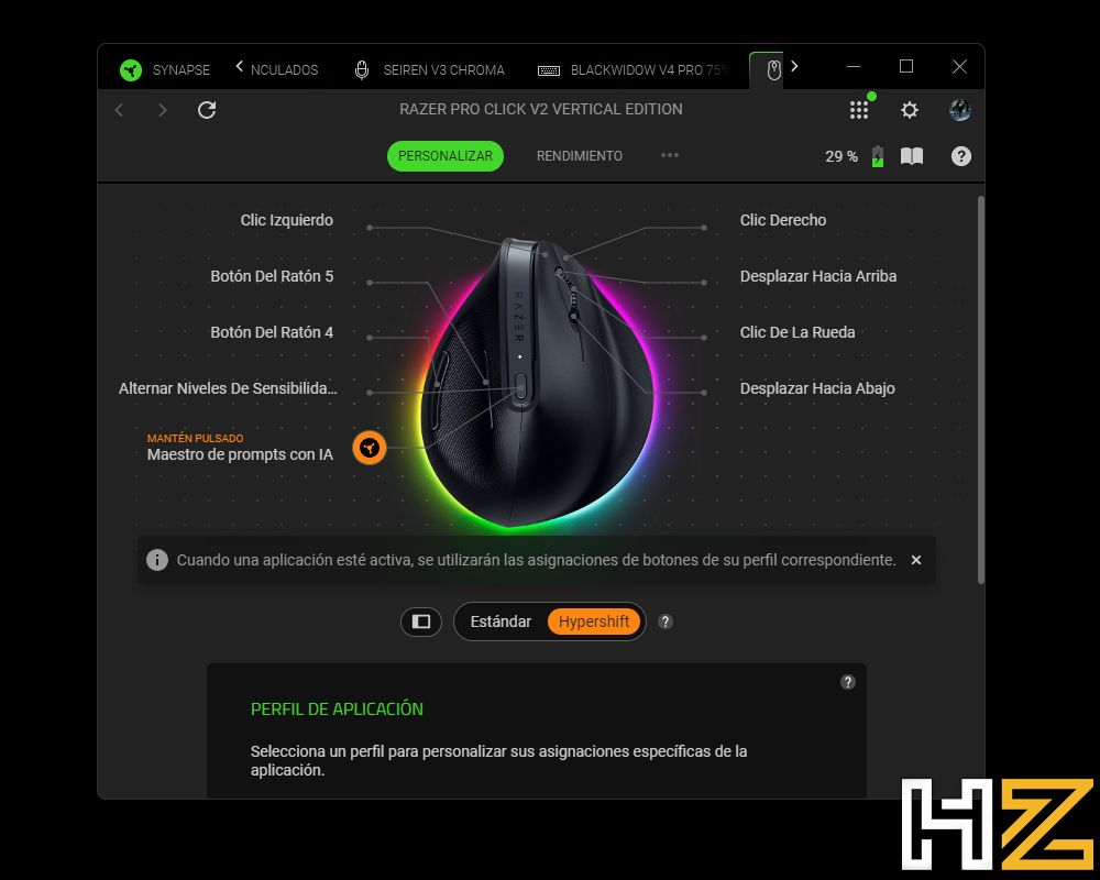 Review del ratón Razer Pro Click V2 Vertical.