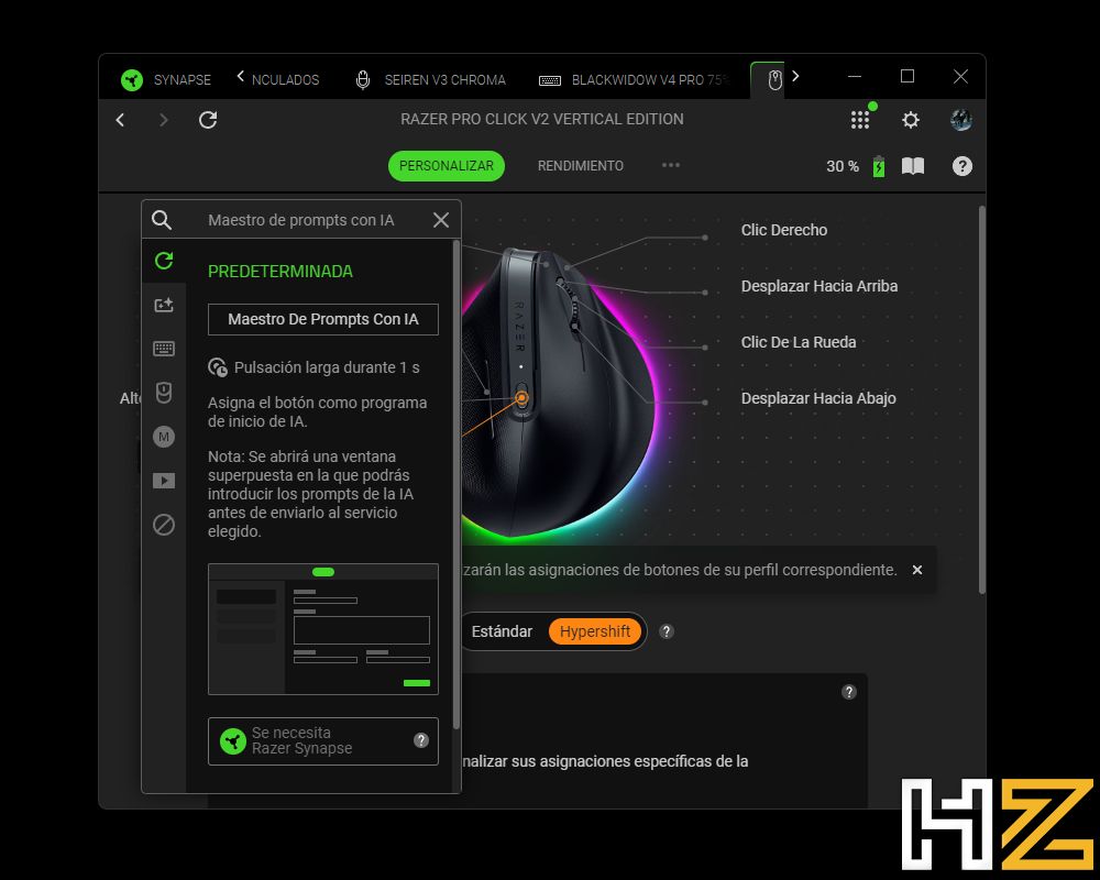 Review del ratón Razer Pro Click V2 Vertical.