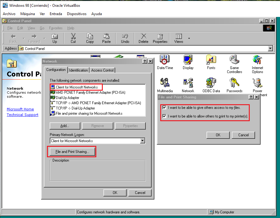 Instalar Windows 98 en VirtualBox