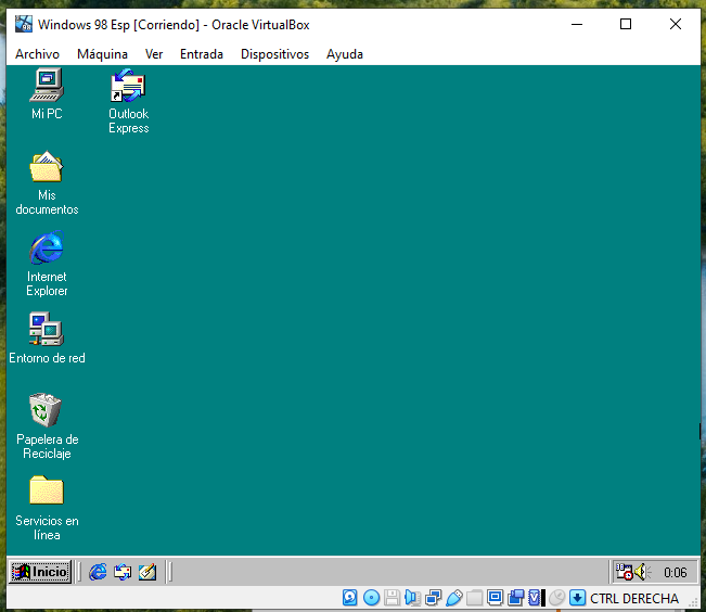 Escritorio Windows 98