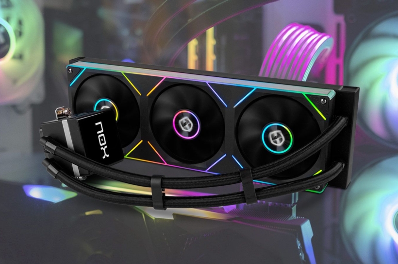 Nox lanza un sistema de refrigeración líquida con pantalla LCD por menos de 100 dolars