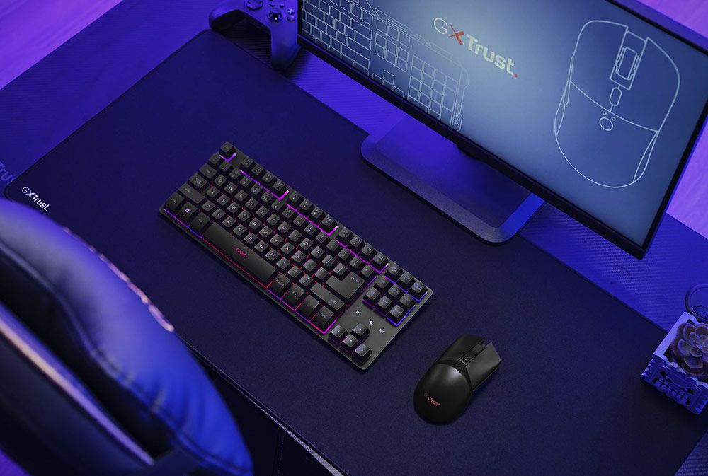 Teclado y ratón gaming de Trust