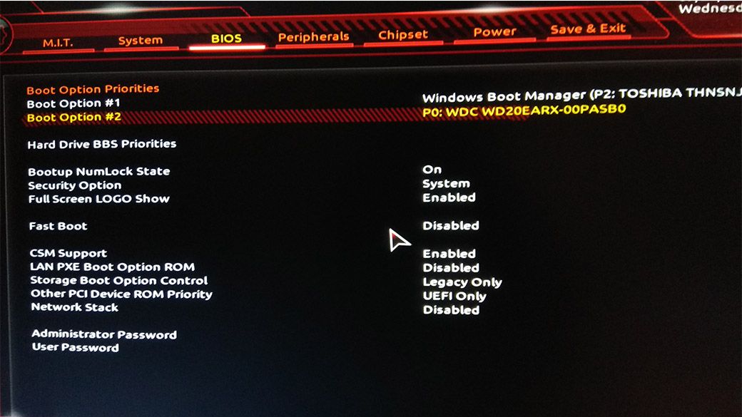 UEFI de Gigabyte
